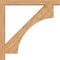 Ekena Millwork Westlake Block Smooth Bracket w/ Offset Brace, Western Red Cedar, 5 1/2"W x 44"D x 44"H BKT0604X44X44WTL05SWR - alternate 4